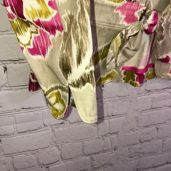 J28 NWT 3 SISTERS TIE FRONT JACKET MULTICOLOR SZ S - Picture 4 of 8